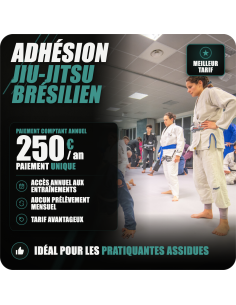 Adhésion adulte femme comptant 12 mois
