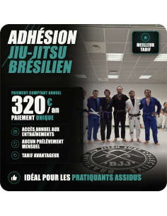 Adhésion adulte homme comptant 12 mois