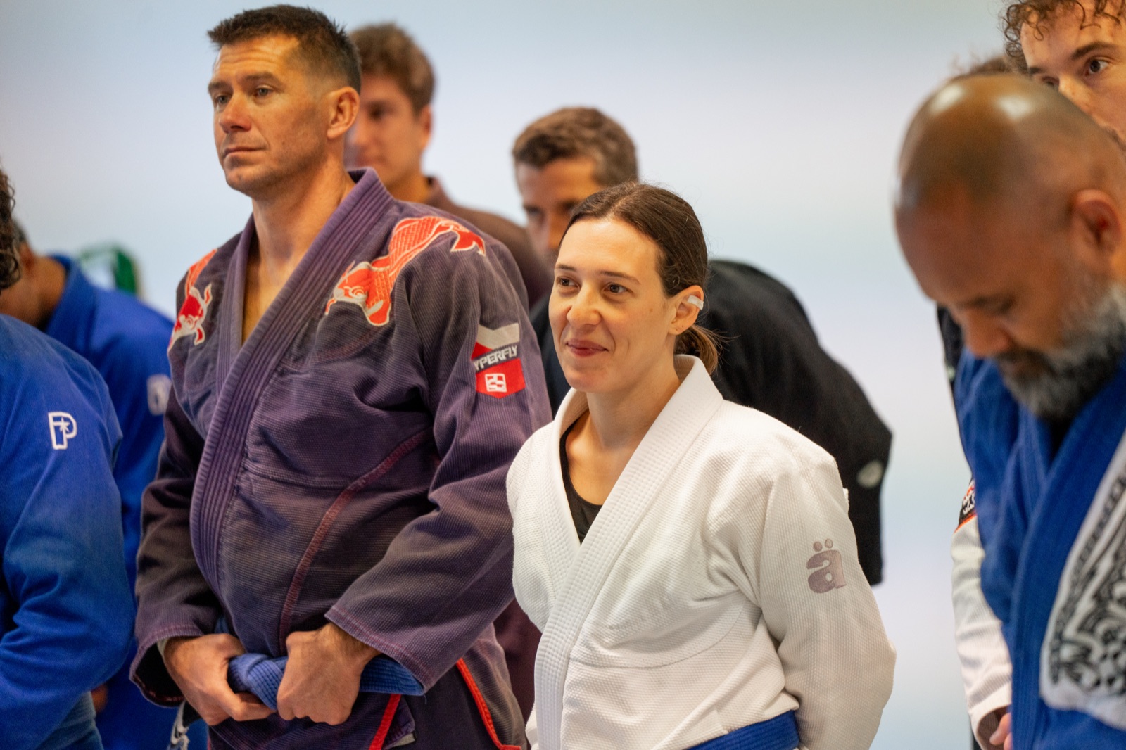 Pratiquante de jiu-jitsu br&eacute;silien au BJJ Surf Collective